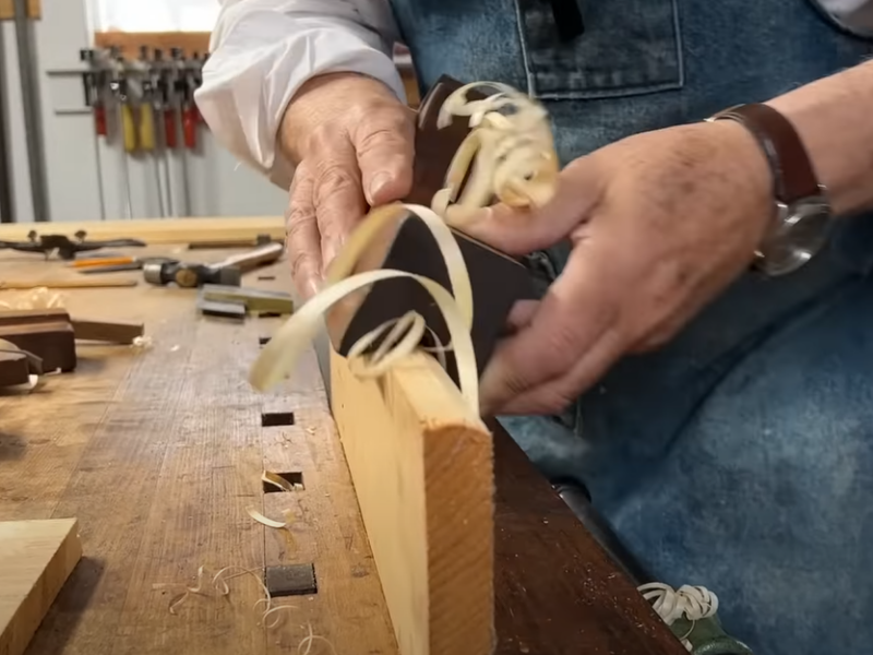 Man doing woodworking